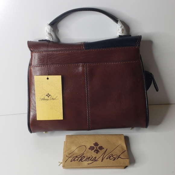 Patricia Nash Yoeky Top Handle Crossbody Leather British Veg Tan Colorbl… - Picture 11 of 16